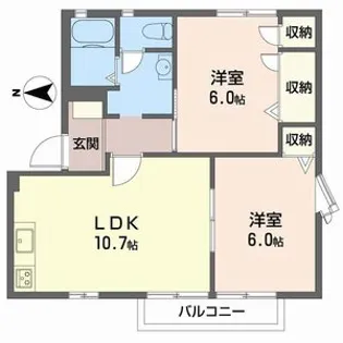 リベール藤【1階】の間取り