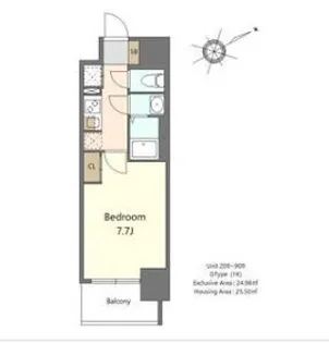 S-RESIDENCE堺浜寺axial【4階】の間取り