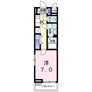 プリティ−堺【3階】の間取り