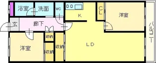 エスト深井【5階】の間取り
