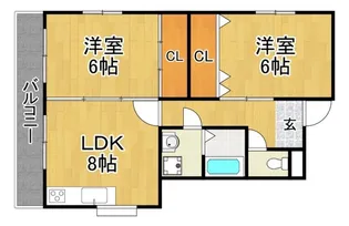 マンション藤Ⅱ番館【1階】の間取り