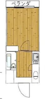 中モズマンション【3階】の間取り