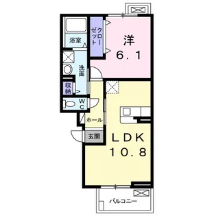 ヴィル ポルト【3階】の間取り