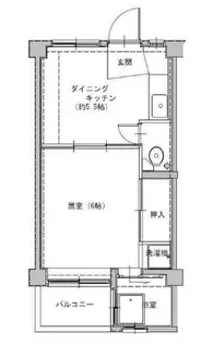 ビレッジハウス葛ノ葉8号棟【1階】の間取り