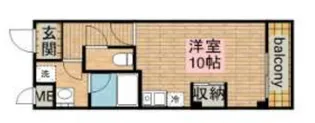 グランジュテちぐさ【2階】の間取り