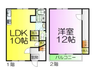 長曽根町貸家の間取り