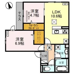 Brillante【1階】の間取り