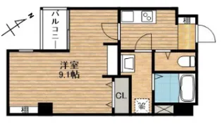 エヌエムキャラントサンクサウス【4階】の間取り