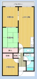 パストラル羽衣【5階】の間取り
