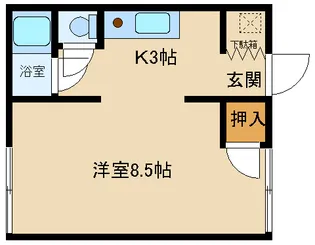 松本ハイツ【2階】の間取り