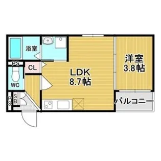 GRAND SUWA【1階】の間取り
