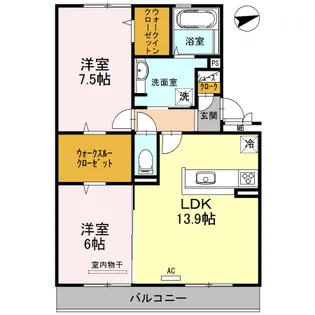 カーサ高善 B棟【3階】の間取り