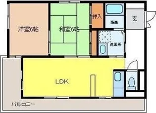 サンライフマンション【2階】の間取り