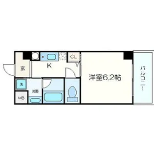 カーライル堺市駅前【7階】の間取り