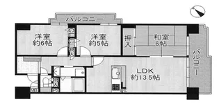 グランコート浜寺北 【7階】の間取り