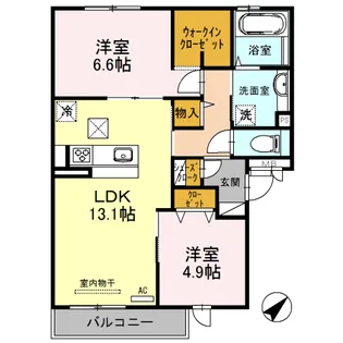 アークヨサミ【1階】の間取り