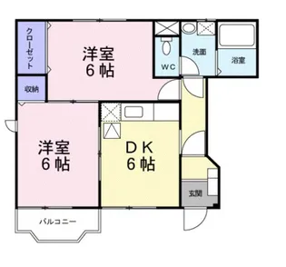 メゾンラルジュ【101号室】の間取り