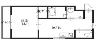 シティーコート堺東【4階】の間取り