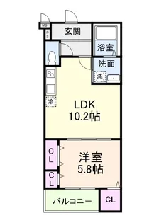 プライムメゾン・ルナ【3階】の間取り