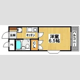 グランバーム石津川【4階】の間取り