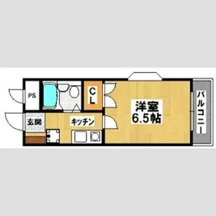 グランバーム石津川【2階】の間取り