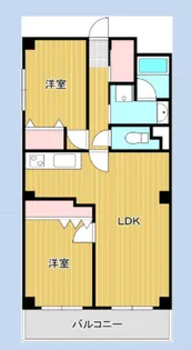 フェブライオ北三国ヶ丘【4階】の間取り