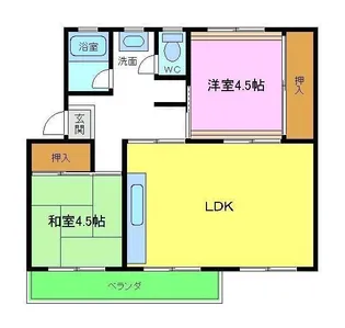 泉北桃山台第二団地36号棟【405号室】の間取り