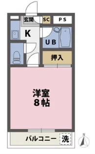 モアクレスト東豊中【1階】の間取り