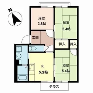 メゾン ド スワ【1階】の間取り