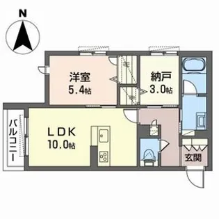 シャーメゾン セレーノ【2階】の間取り