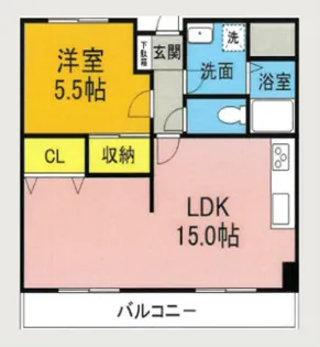ビーチマンションⅡ【3階】の間取り