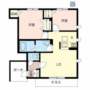 ジュヴェール深井【1階】の間取り