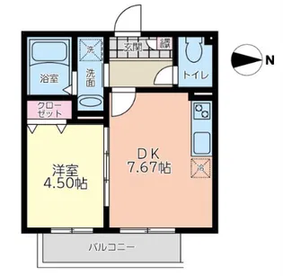 APPLEBLOSSOM中百舌鳥【1階】の間取り