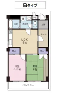 メゾンロゼ【311号室】の間取り