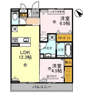 メゾンメルベーユ【3階】の間取り