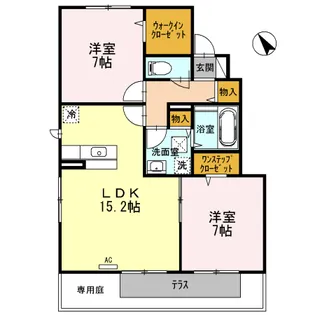 オークブレスⅡ【1階】の間取り