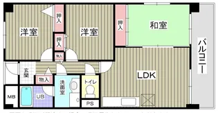 アベニール羽衣【2階】の間取り