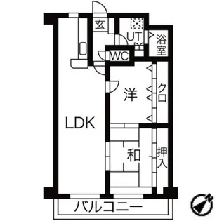サザンコートなかもず【3階】の間取り