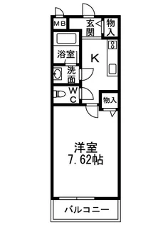 カルティエ 3M【1階】の間取り