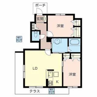 シャーメゾン和郷B【2階】の間取り
