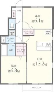 アルミック山荘(C棟)【1階】の間取り