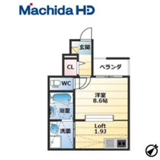 あんしん+浜寺船尾町08-1011【1階】の間取り