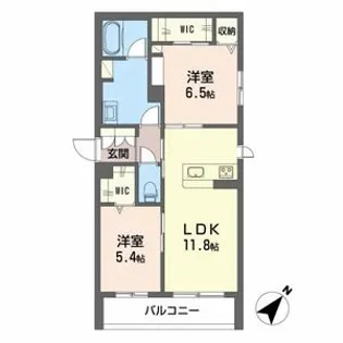 ジョリ スヴニール【1階】の間取り