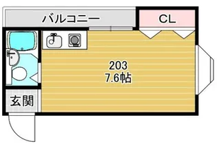 コスモ新洋【2階】の間取り