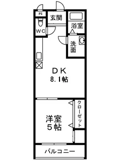 フジパレス堺鳳中Ⅱ番館【1階】の間取り