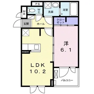 フォレスト光明池【1階】の間取り