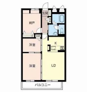 パルティールⅢ【2階】の間取り
