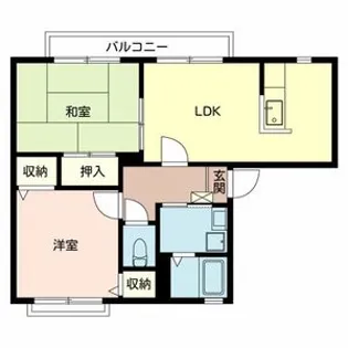 ハイツモンテリブロ【2階】の間取り