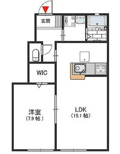 パナコート田園【1階】の間取り
