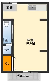 リベルテ浜寺元町【2階】の間取り